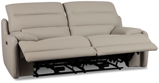 Jett Gray Micro Power Reclining Loveseat
