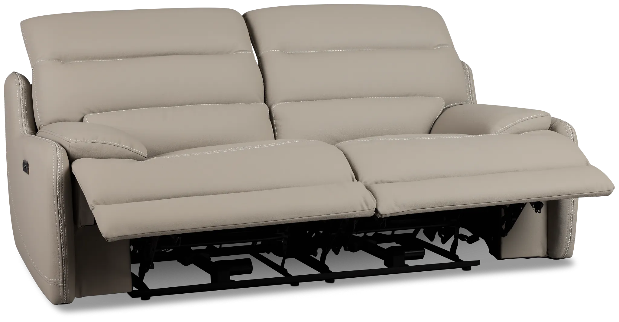 Jett Gray Micro Power Reclining Loveseat