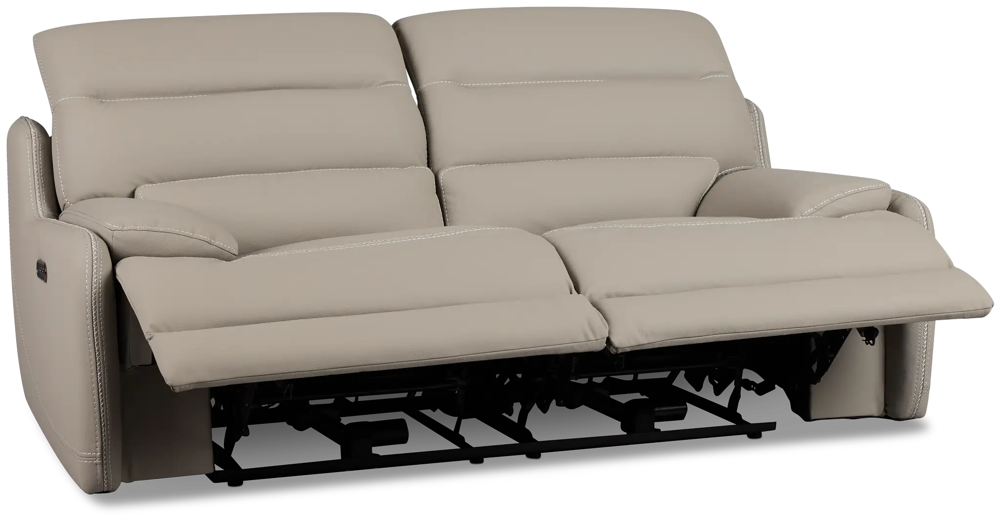Jett Gray Micro Power Reclining Loveseat Jett Gray Micro Power Reclining Loveseat