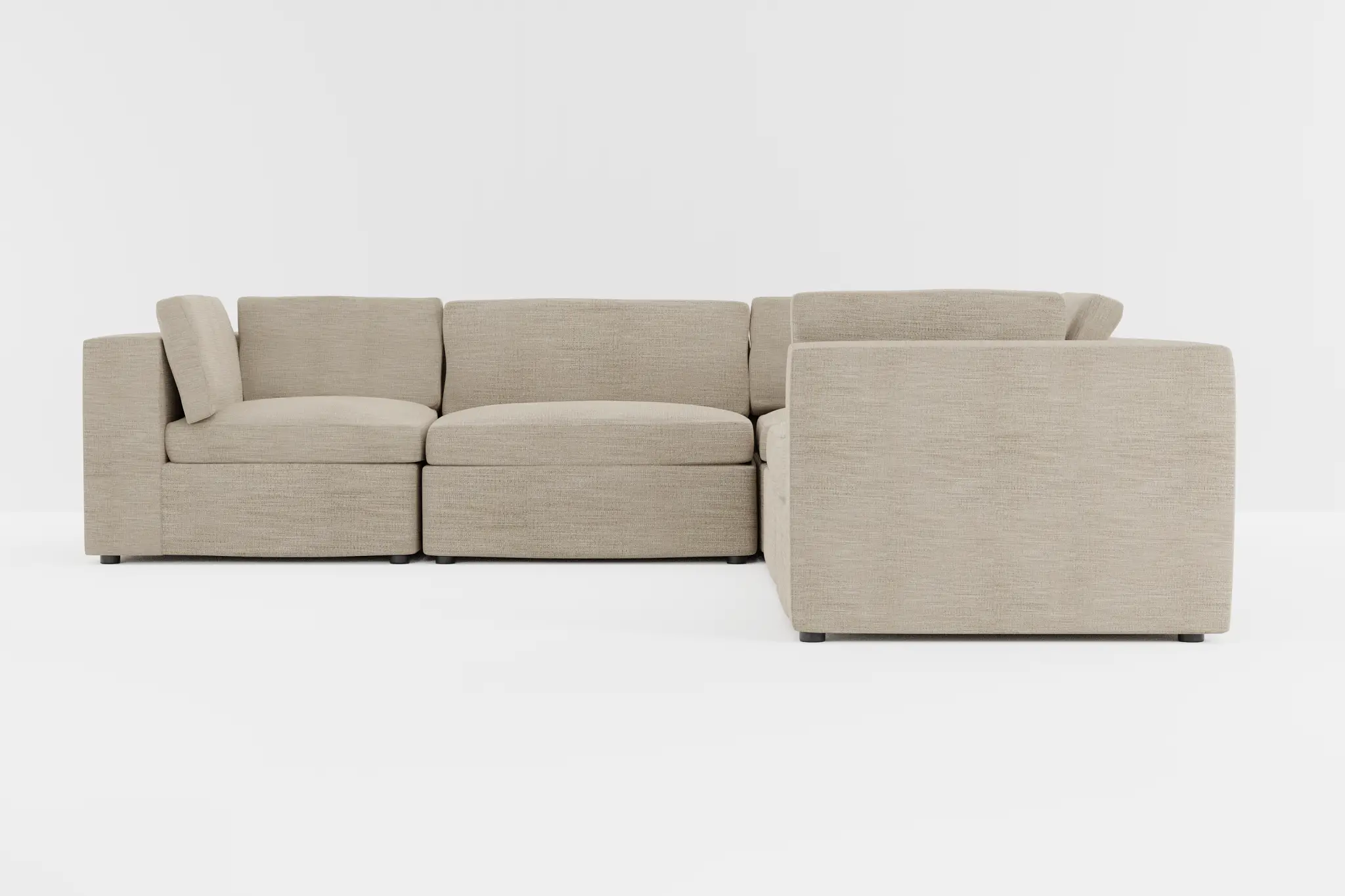 Destin Victory Taupe Fabric 5-piece Modular Sectional Destin Victory Taupe Fabric 5-piece Modular Sectional