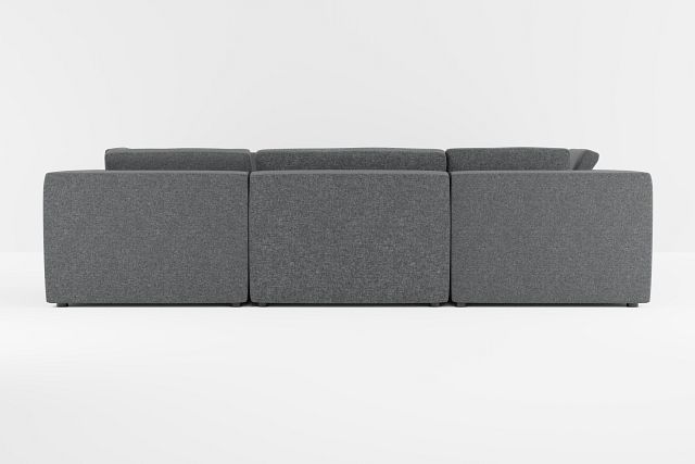 Destin Delray Dark Gray Fabric 8-piece Modular Sectional