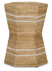 Sailor Woven Stripe Accent Stool