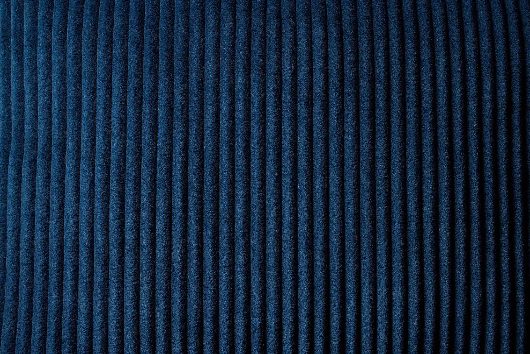 Charlie Dark Blue Fabric Medium Right Chaise Sectional