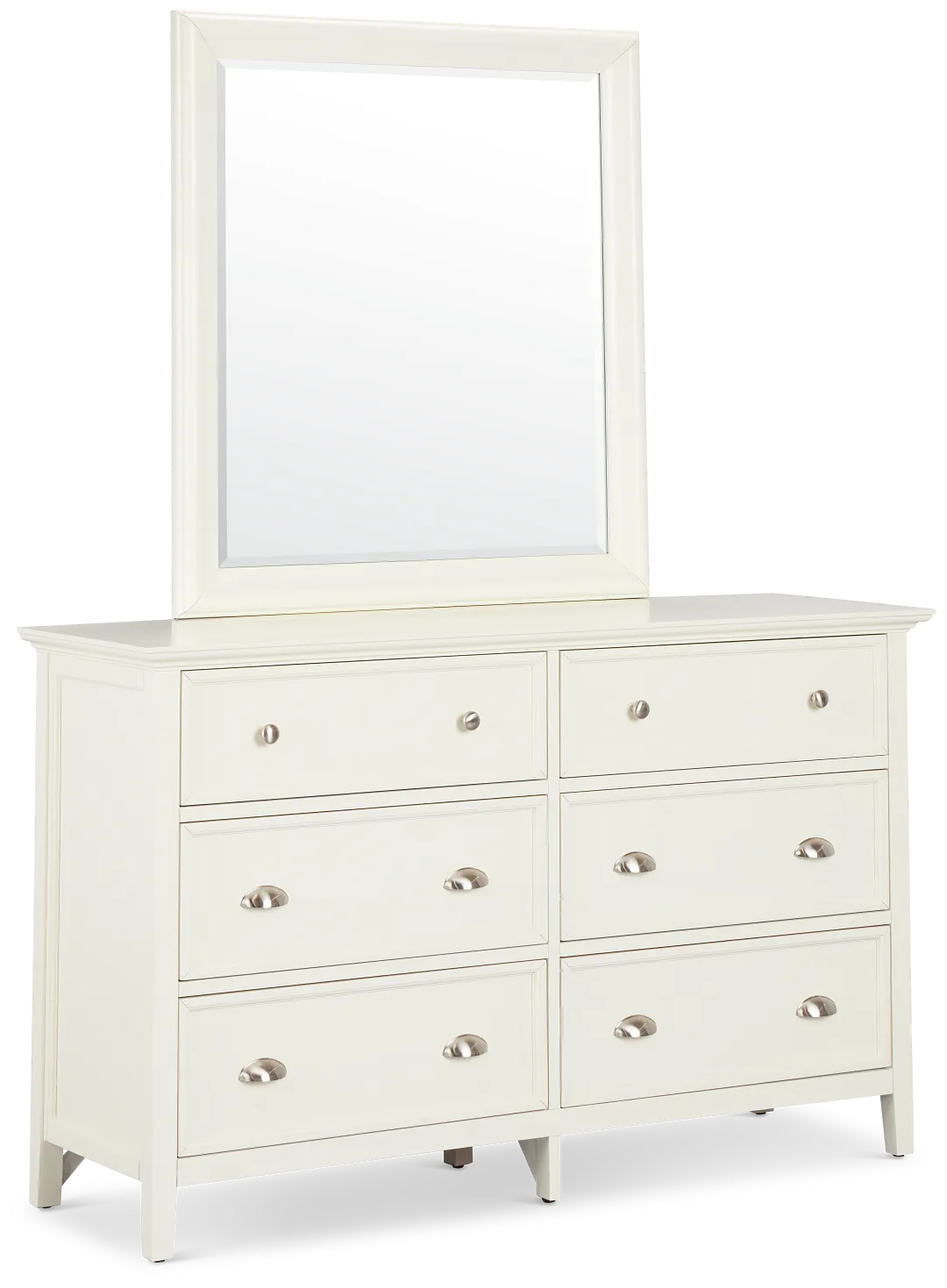 Spencer Ivory Dresser & Mirror