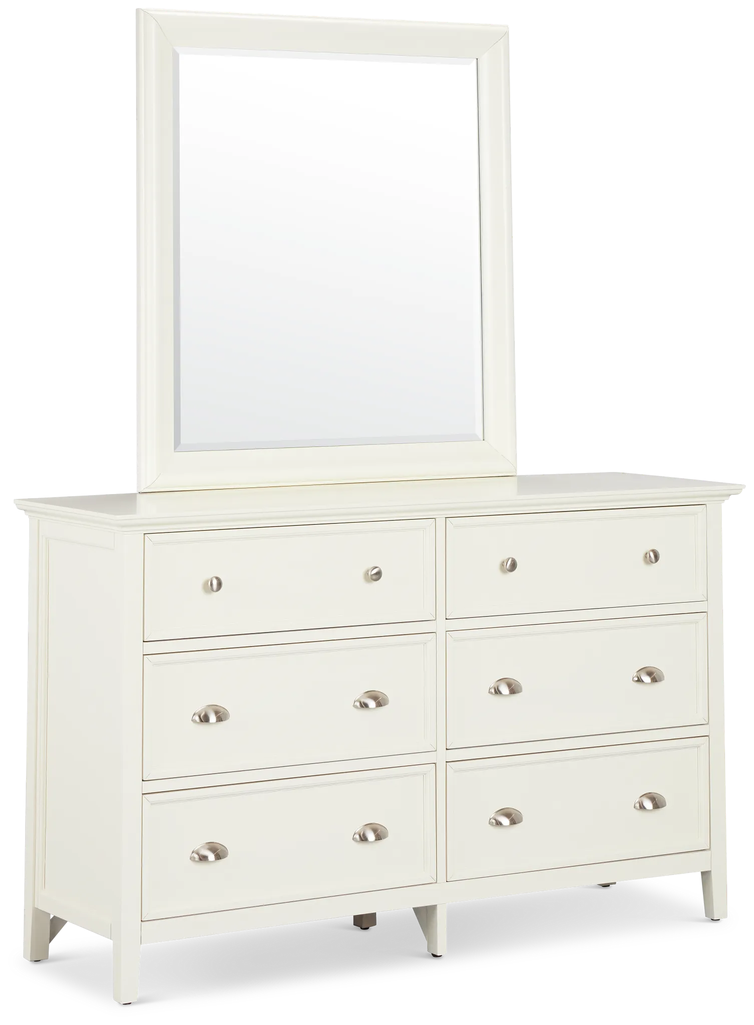 Spencer Ivory Dresser & Mirror