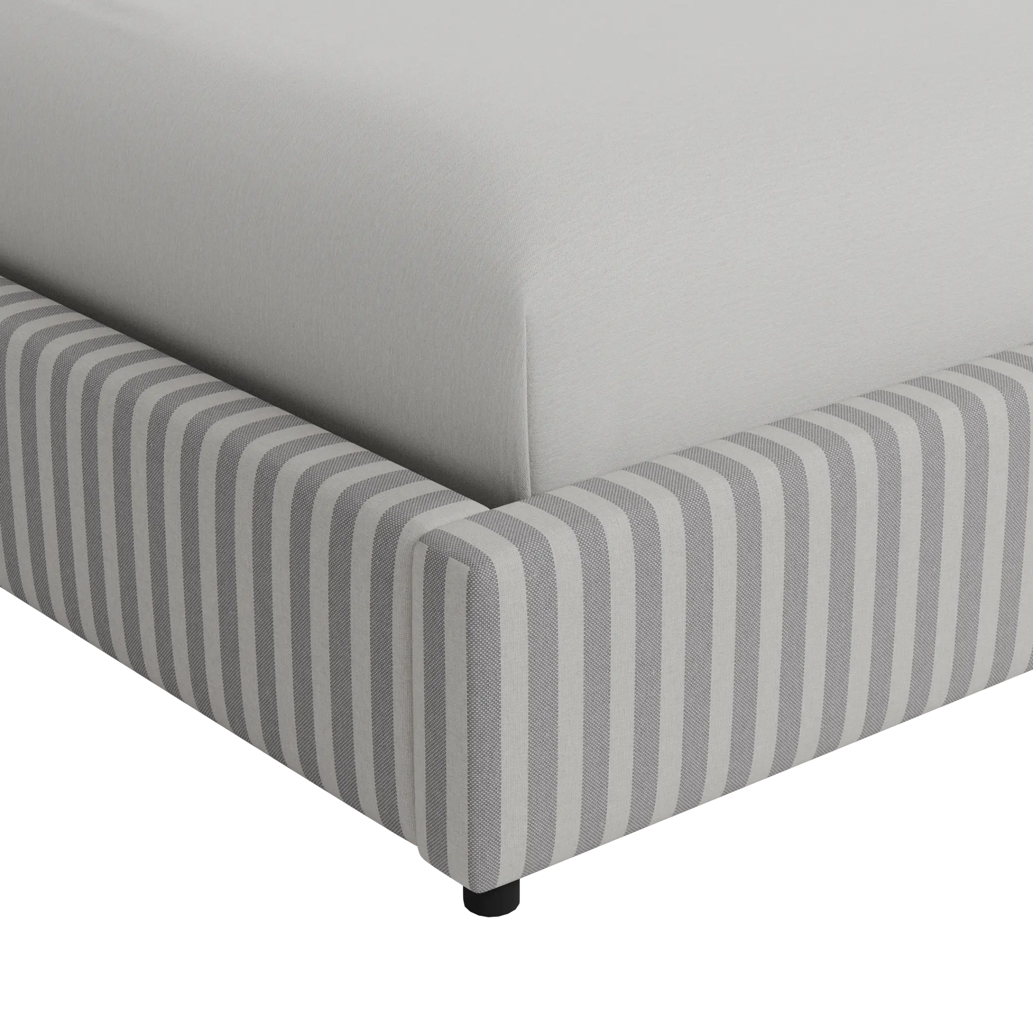 Grayton Sea Lane Light Gray 44" Upholstered Platform Bed Grayton Sea Lane Light Gray 44" Upholstered Platform Bed