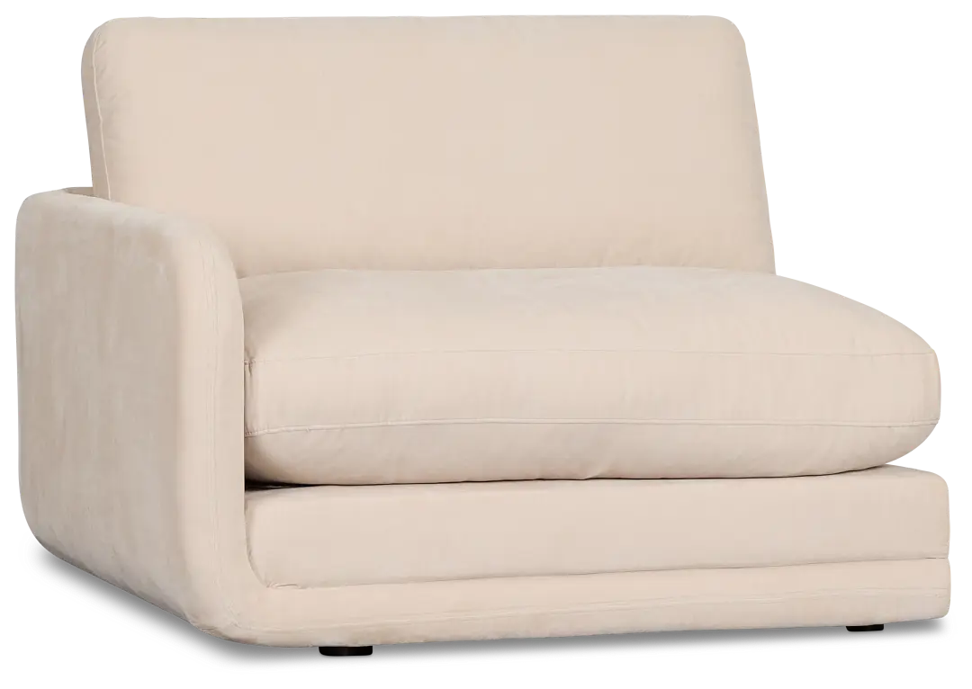 Jules Ivory Velvet Left Chair Jules Ivory Velvet Left Chair