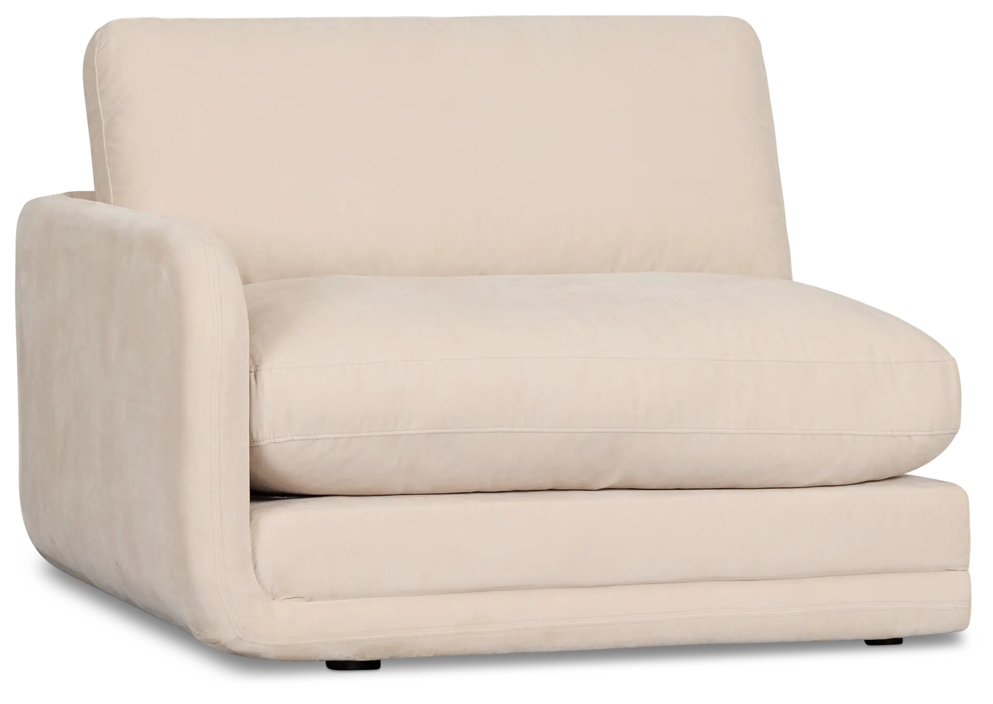 Jules Ivory Velvet Left Chair Jules Ivory Velvet Left Chair