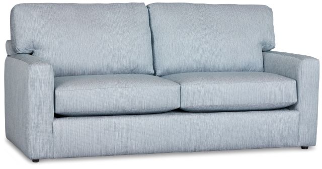Rhodes Light Blue Fabric Memory Foam Sleeper