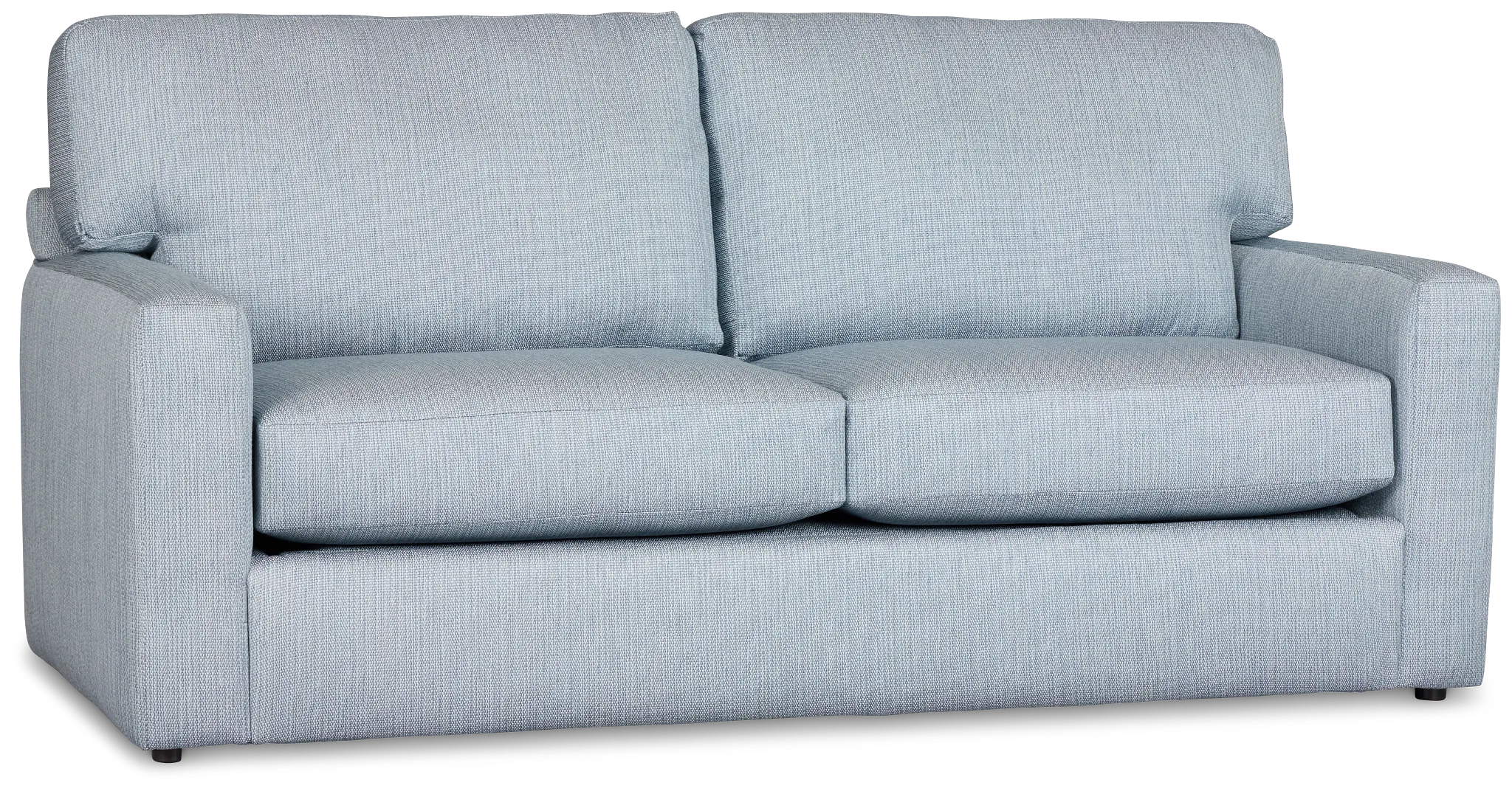 Rhodes Light Blue Fabric Memory Foam Sleeper