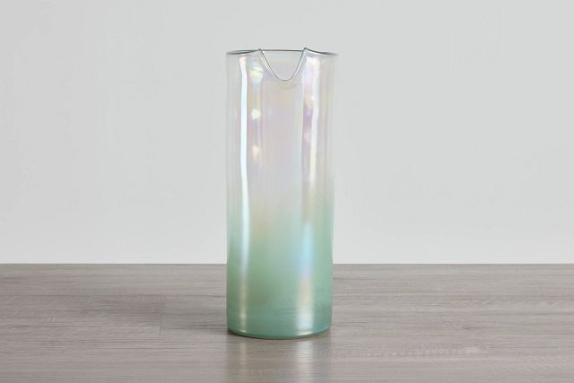 Cyra Teal Large Vase