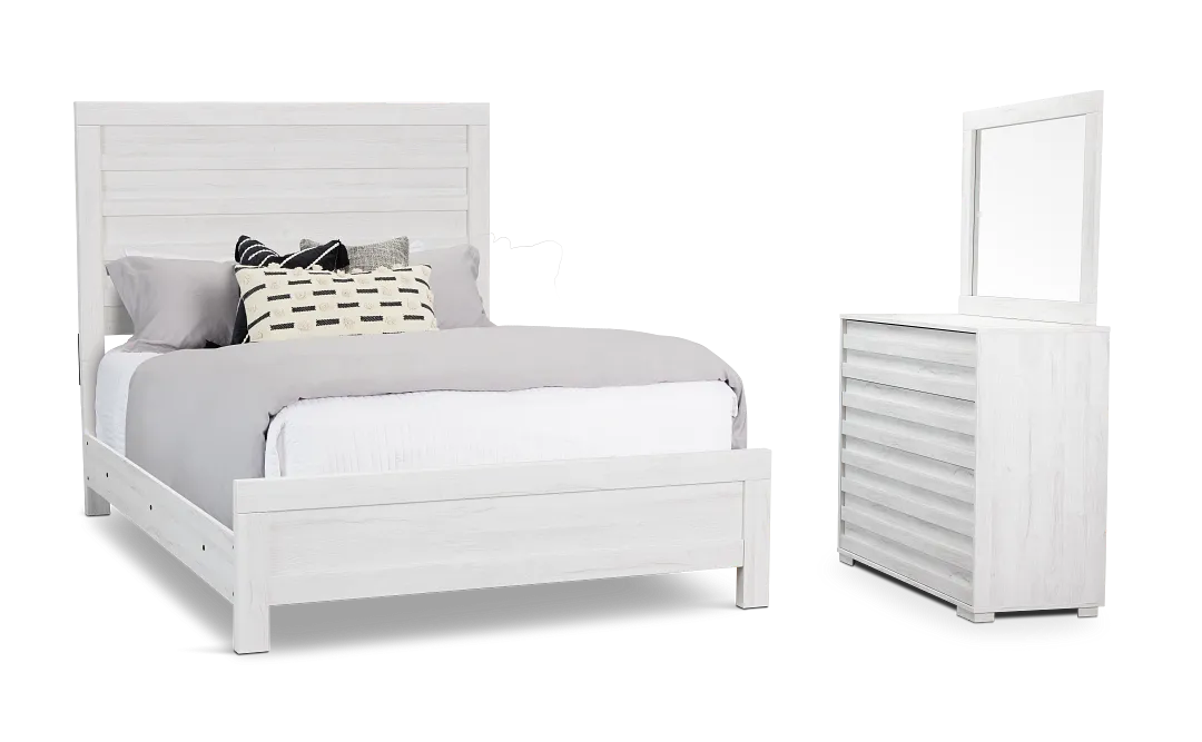 Everett White Panel Bedroom