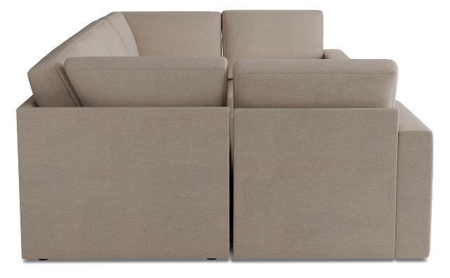 Citymod Beige Fabric 8-piece Pit Sectional