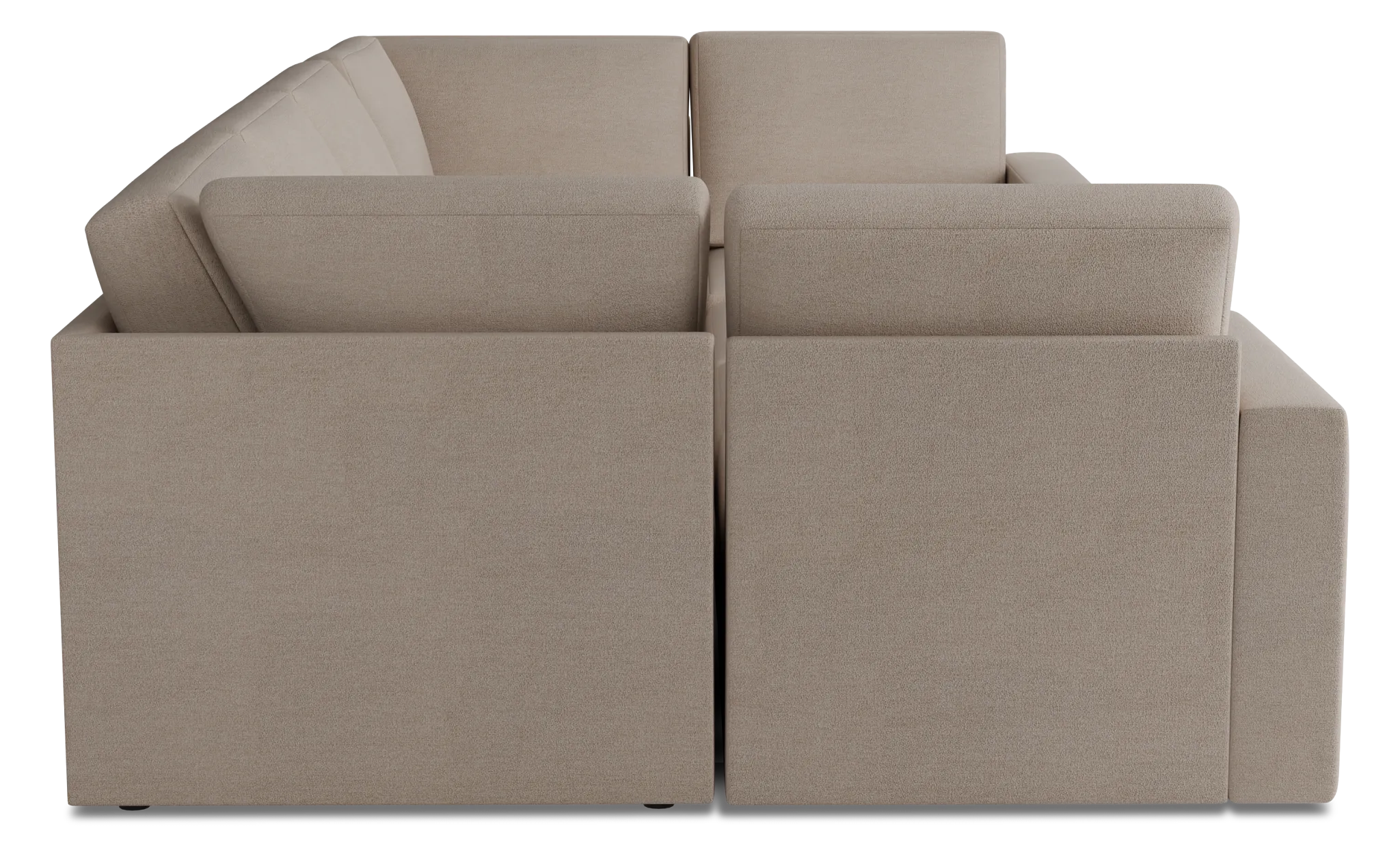 Citymod Beige Fabric 8-piece Pit Sectional