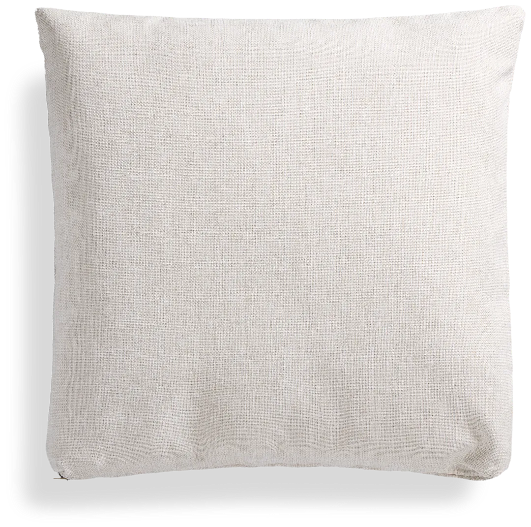 Brantley Light Beige Fabric 20" Accent Pillow
