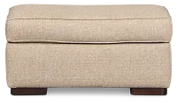 Sinclair Brown Fabric Ottoman