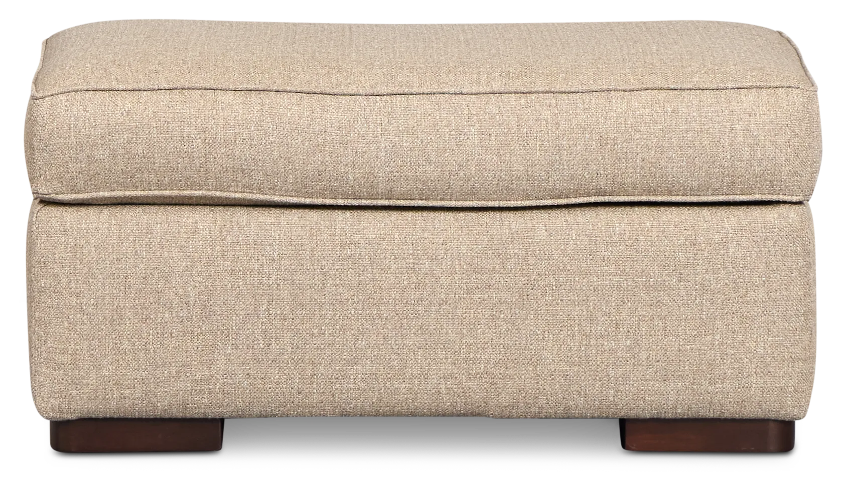 Sinclair Brown Fabric Ottoman