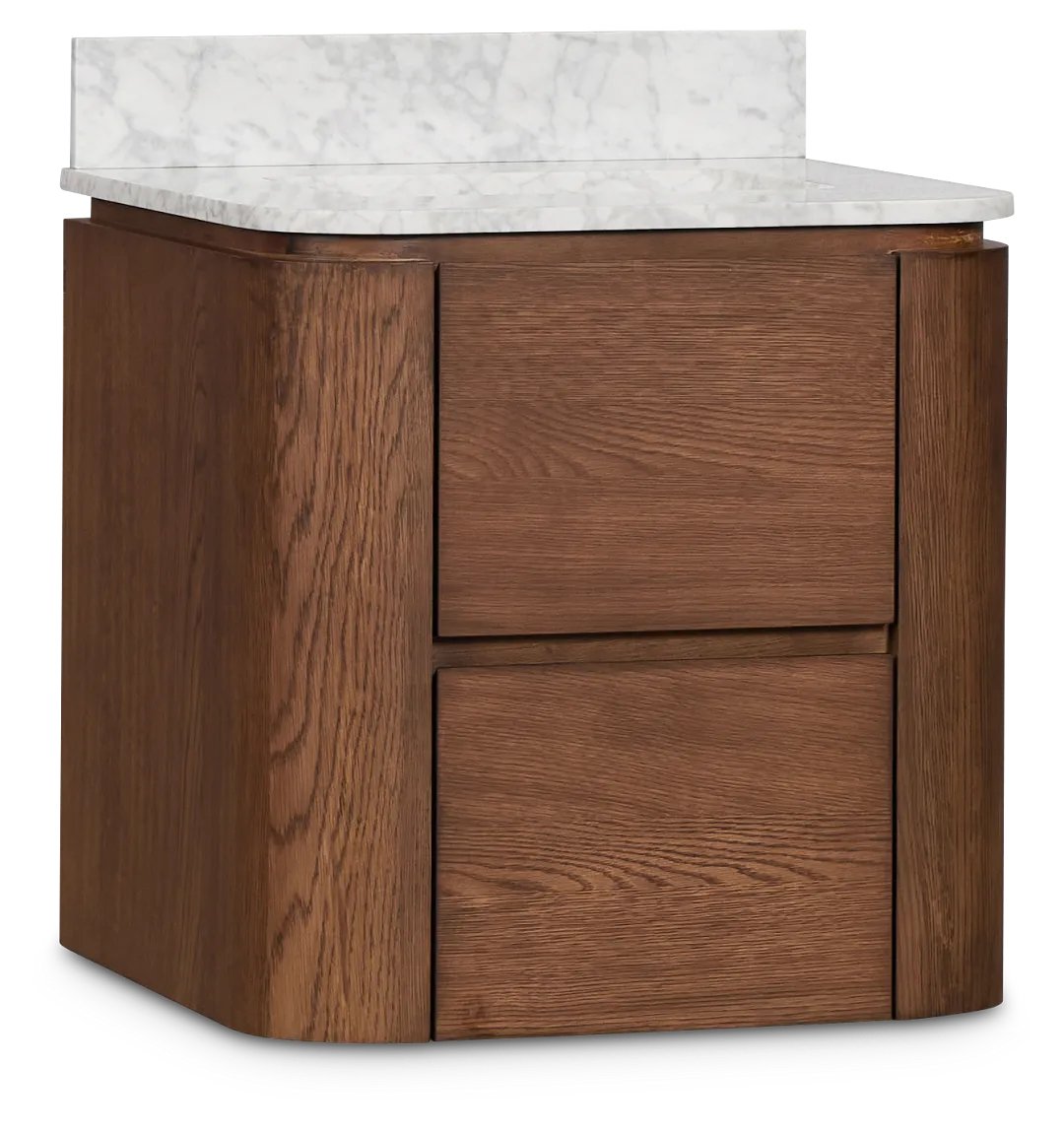 Nomad Mid Tone 24" Floating Bathroom Vanity
