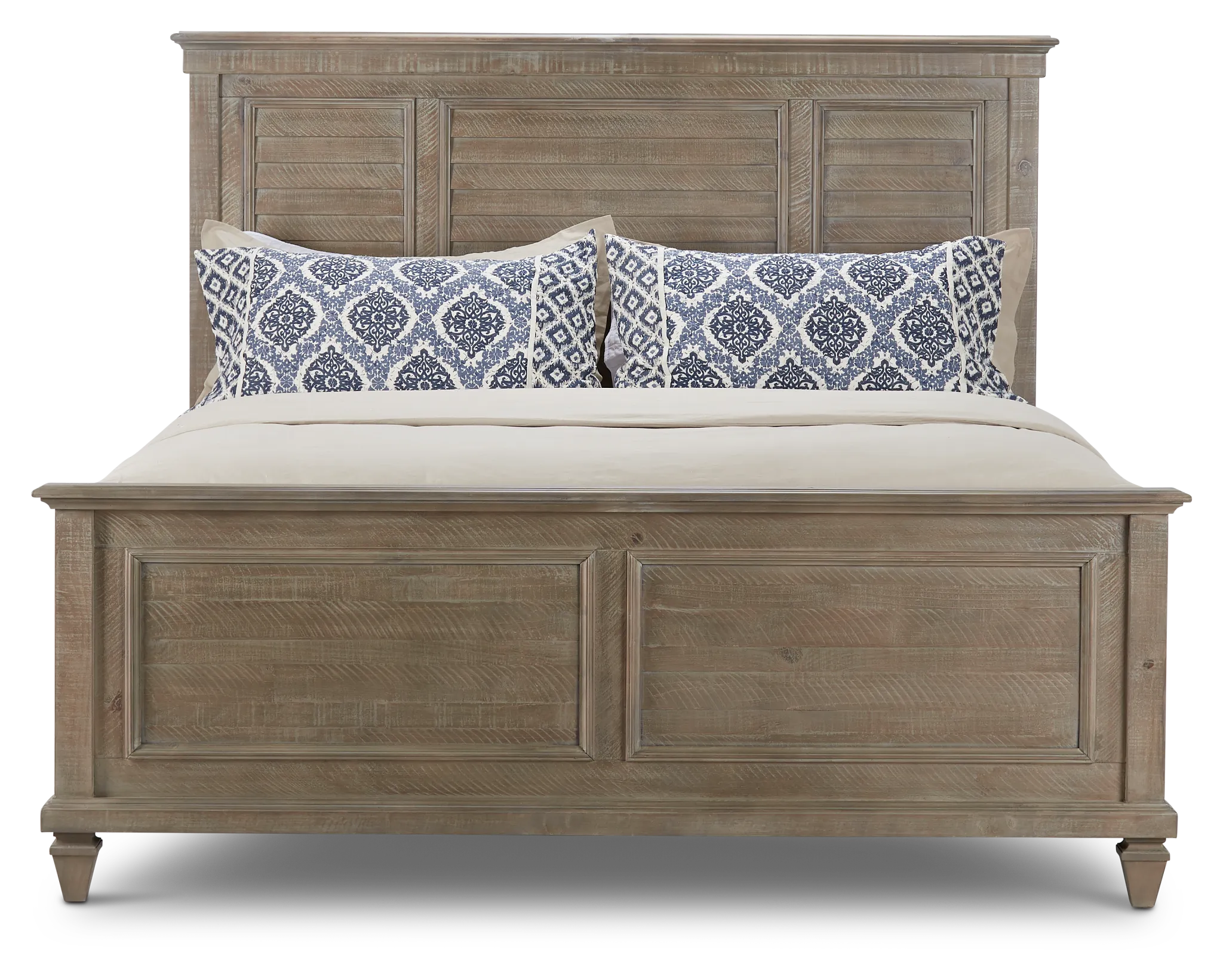 Sonoma Light Tone Panel Bed
