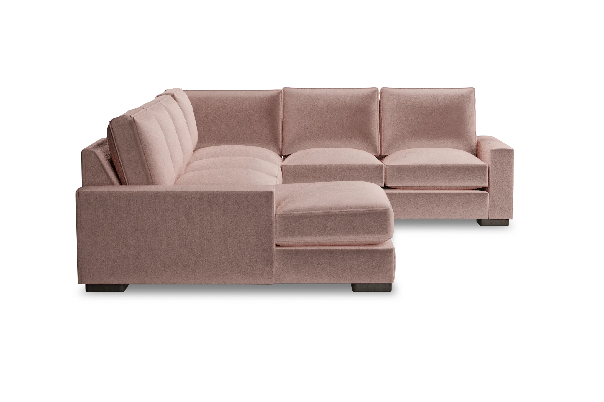 Edgewater Joya Light Pink Medium Left Chaise Sectional