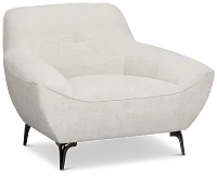 Zoey Light Beige Fabric Chair