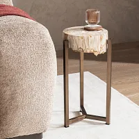 Reef Light Tone Small Round Accent Table