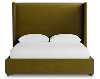 Captiva Elite Dark Green 60" Upholstered Shelter Bed