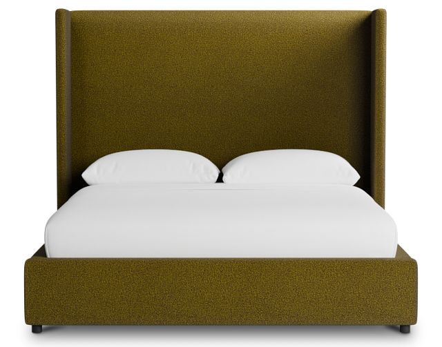 Captiva Elite Dark Green 60" Upholstered Shelter Bed