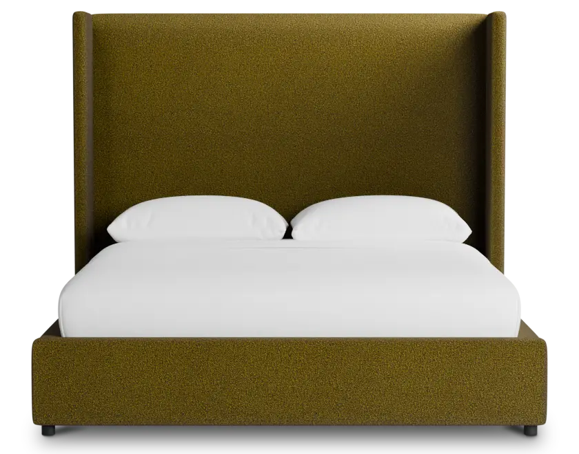 Captiva Elite Dark Green 60" Upholstered Shelter Bed Captiva Elite Dark Green 60" Upholstered Shelter Bed