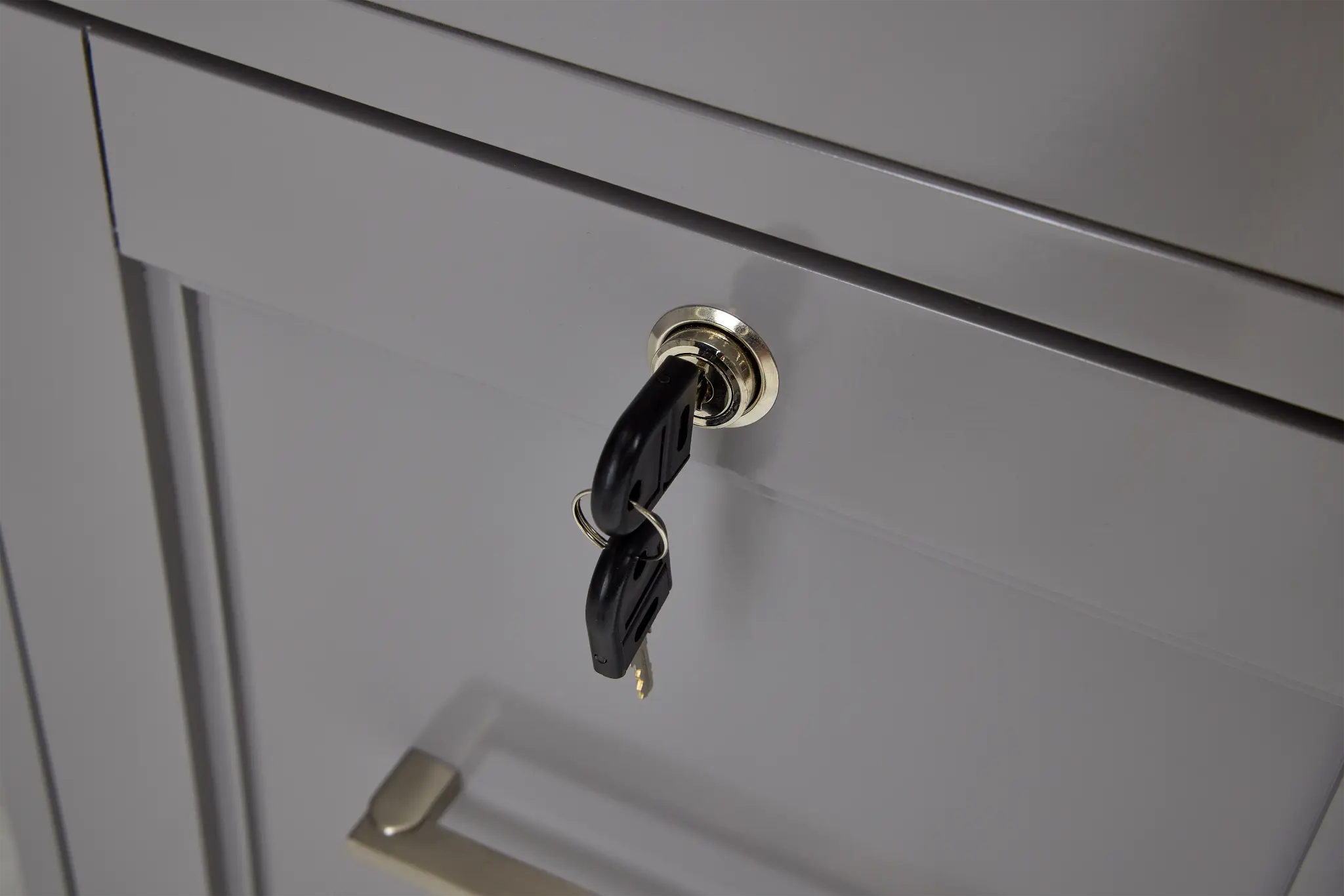 Newport Gray Large Peninsula Door Wall Desk Newport Gray Large Peninsula Door Wall Desk