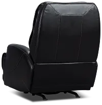 Casey Black Lthr/vinyl Power Rocker Recliner