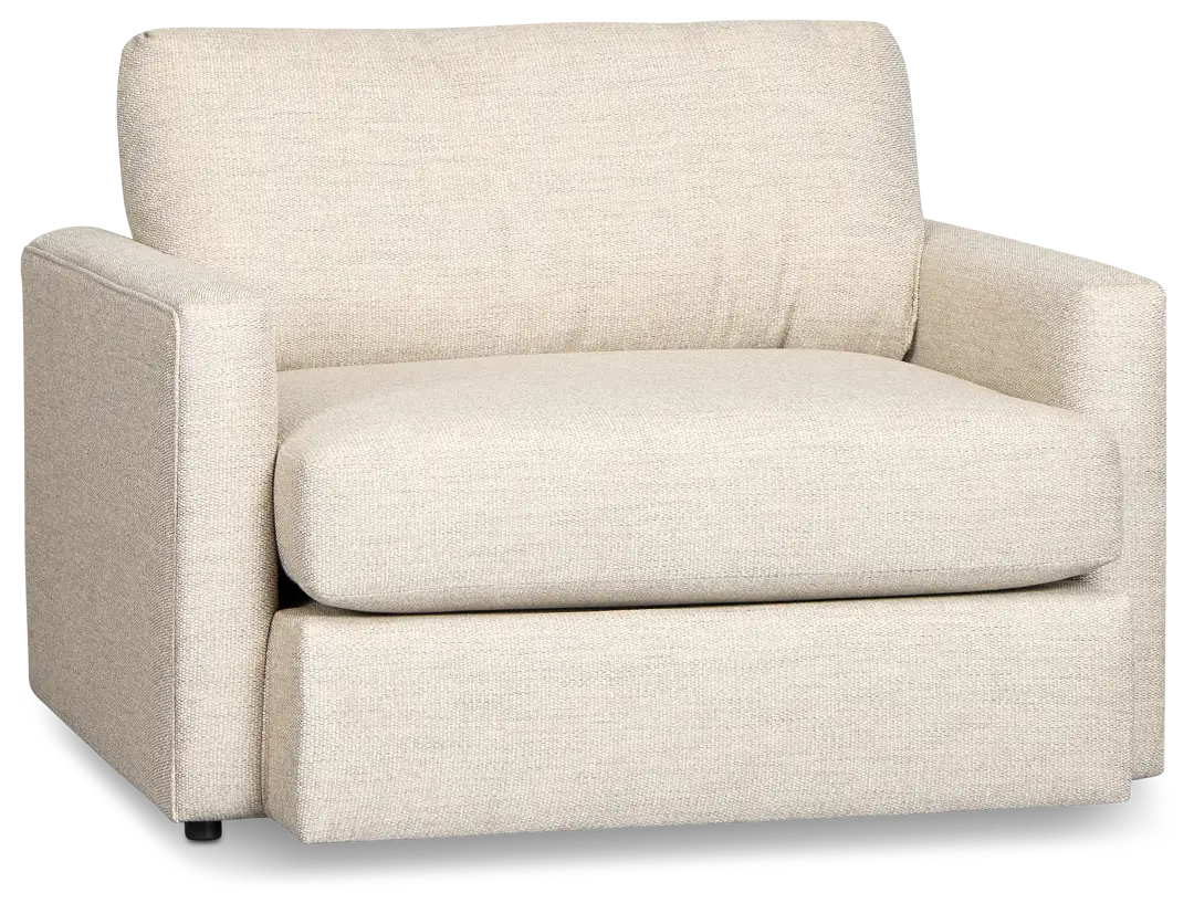 Maxwell Light Gray Fabric Oversized Chair Maxwell Light Gray Fabric Oversized Chair