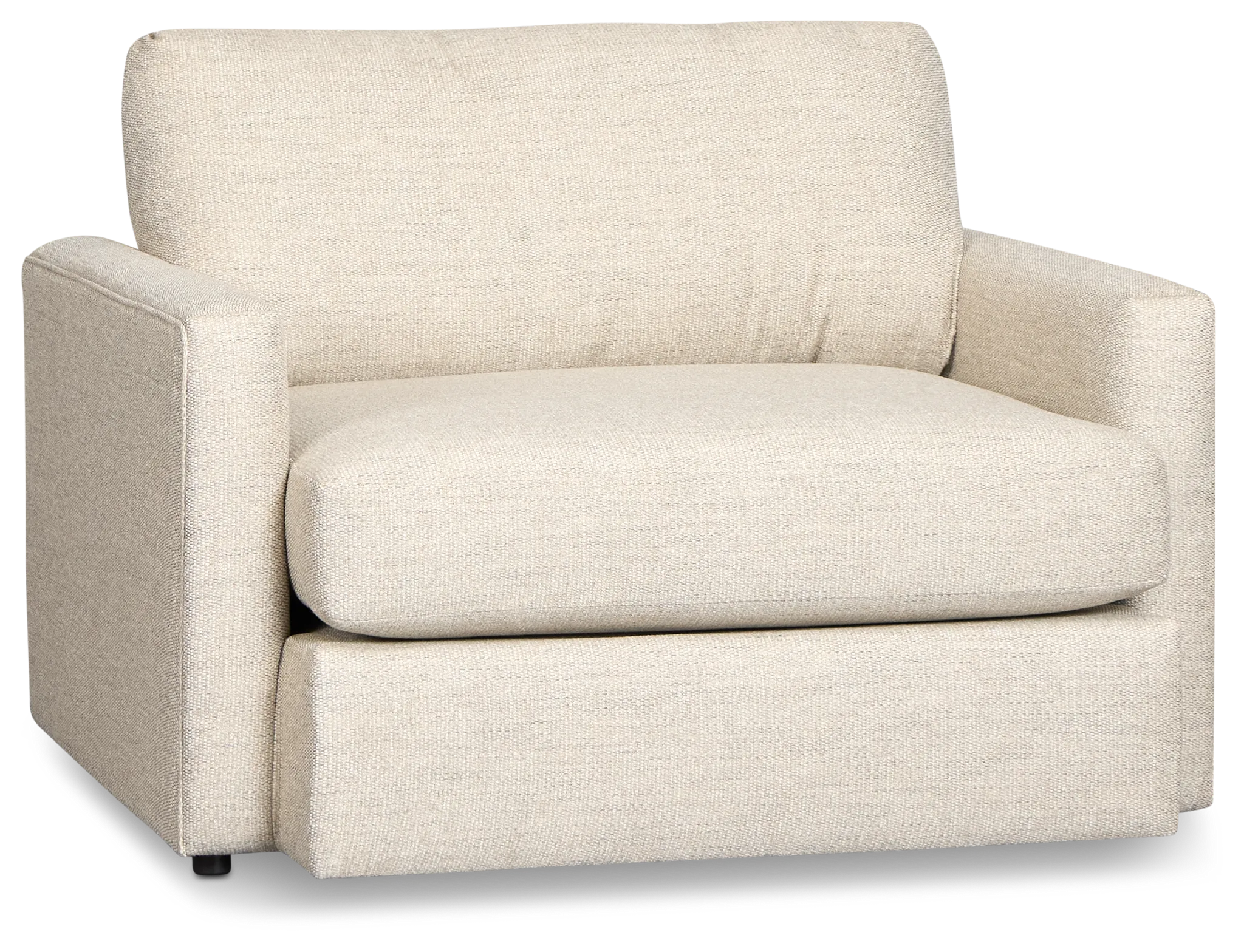 Maxwell Light Gray Fabric Oversized Chair