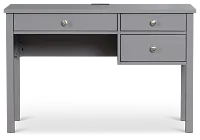 Charleston Gray 3-drawer Desk