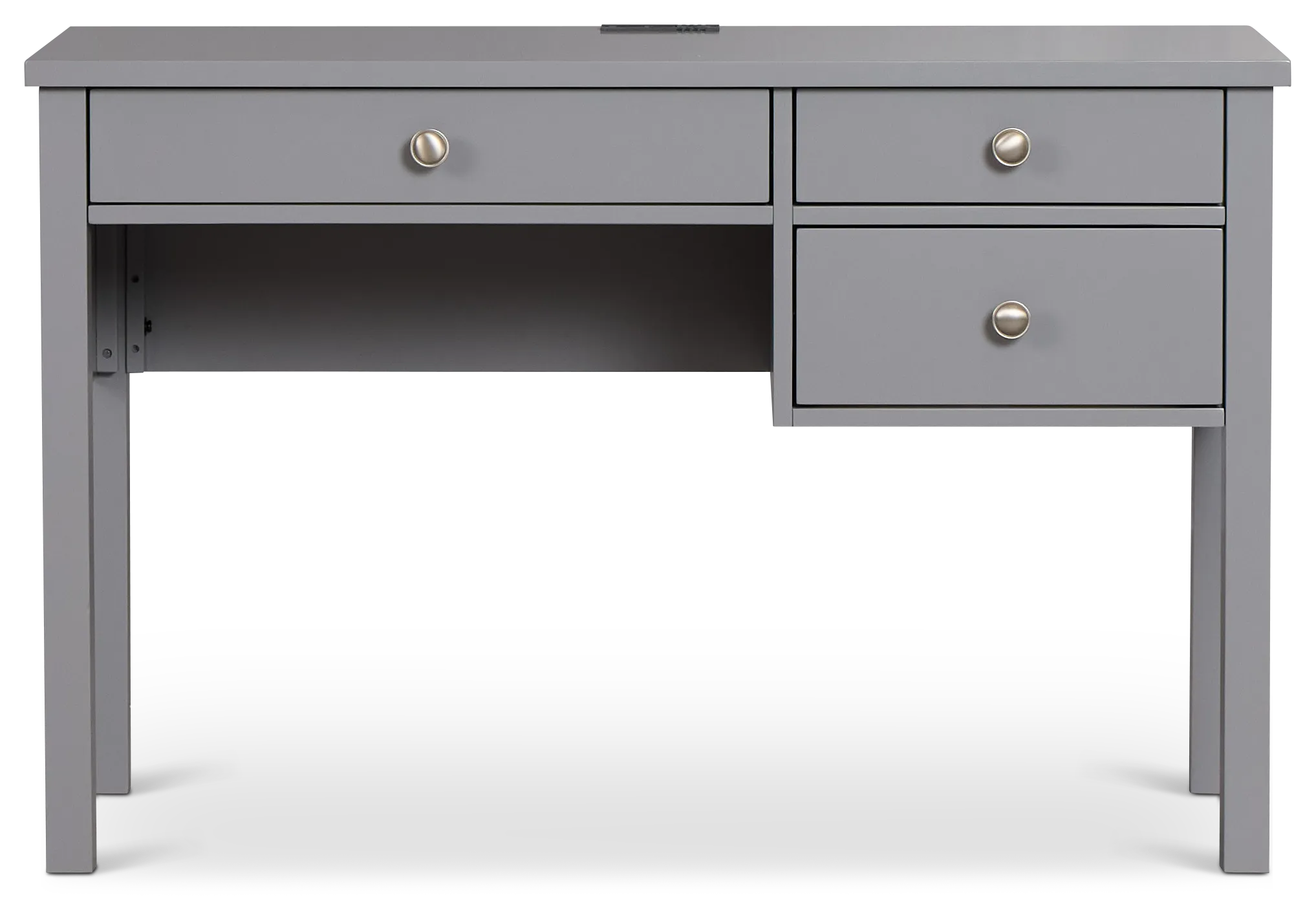 Charleston Gray 3-drawer Desk