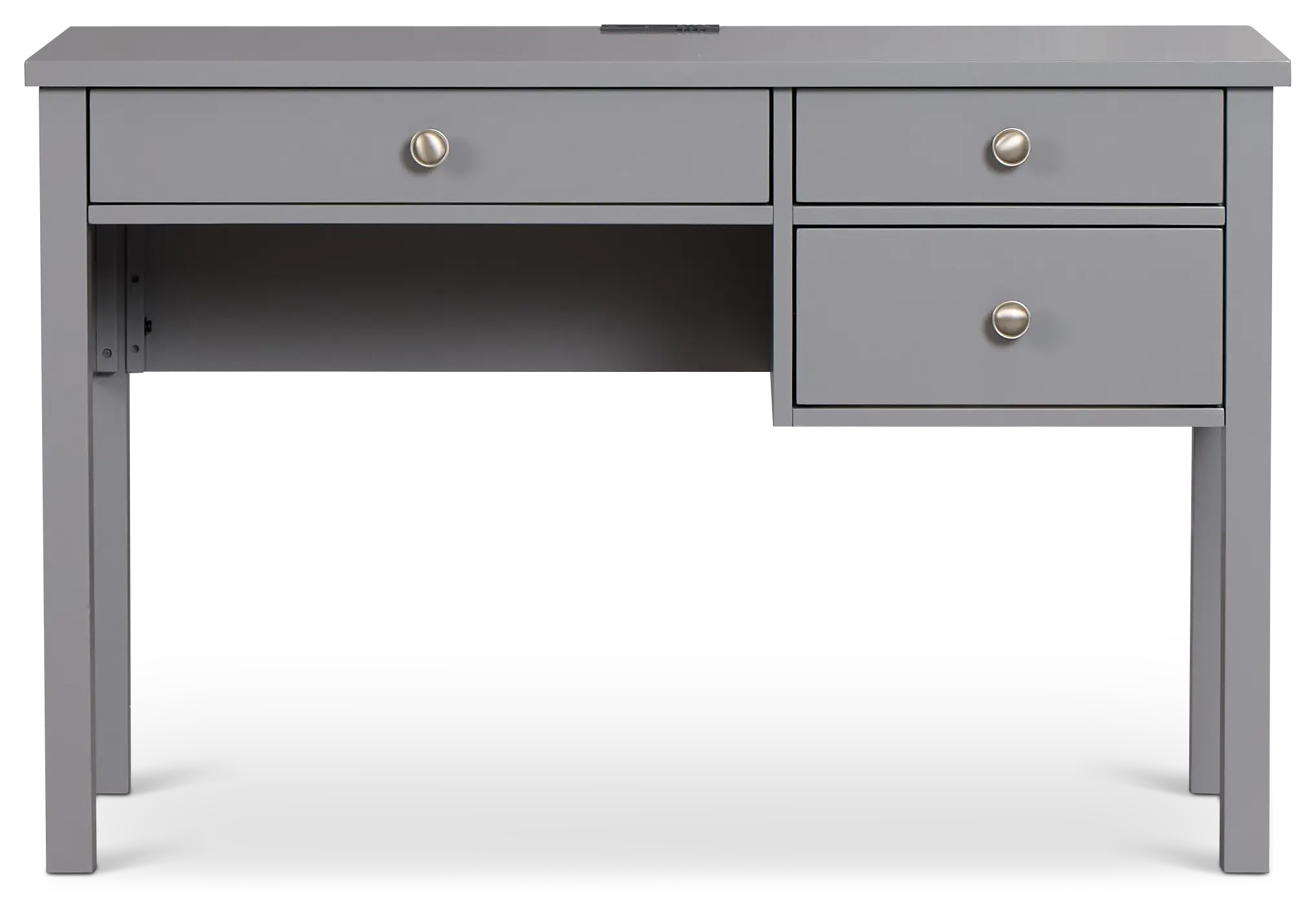 Charleston Gray 3-drawer Desk Charleston Gray 3-drawer Desk