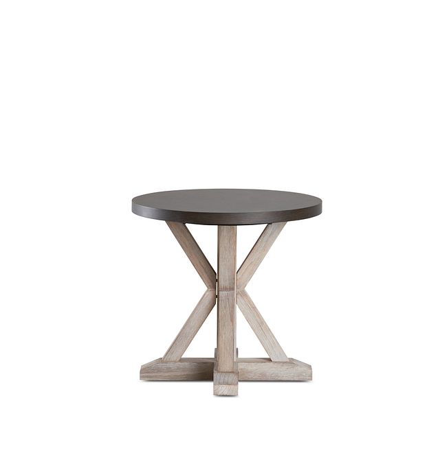Jefferson Two-tone Round End Table (1)
