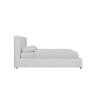 Grayton Peyton White 44" Upholstered Platform Bed