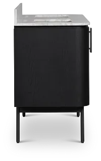 Nomad Black 60" Double Bathroom Vanity