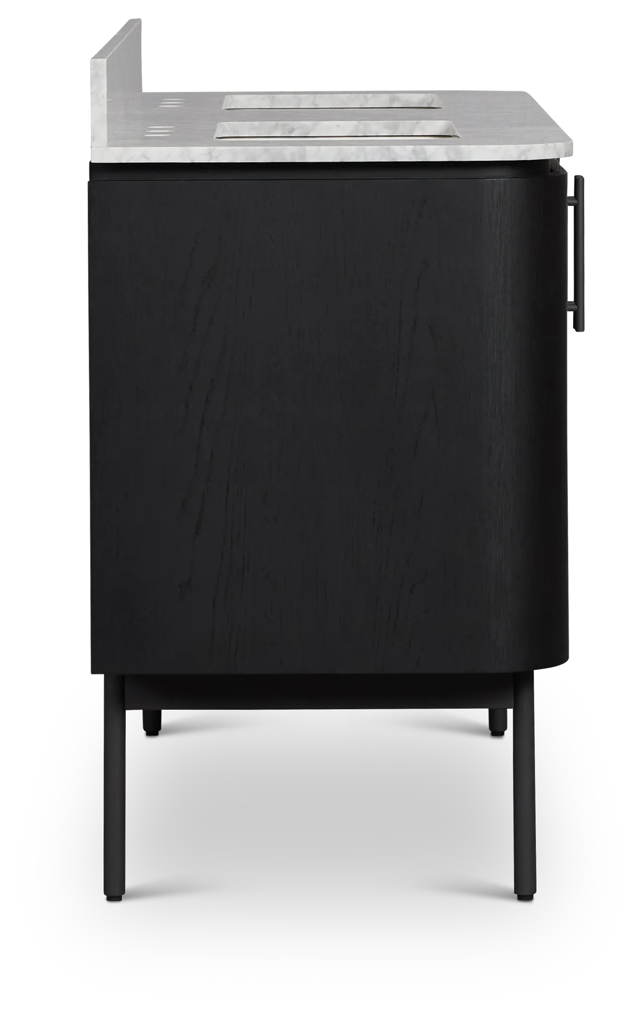 Nomad Black 60" Double Bathroom Vanity