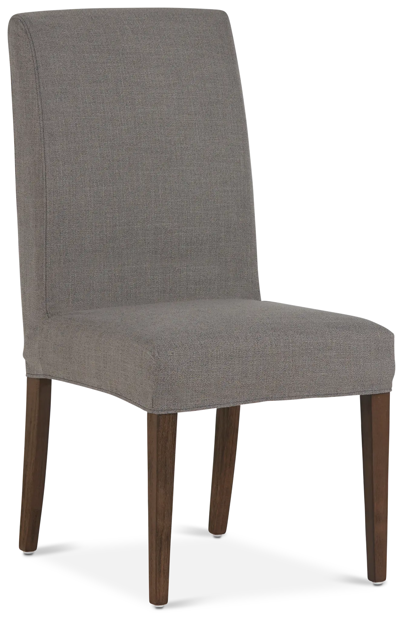 Harbor Dark Gray Short Slipcover Chair With Medium-tone Leg Harbor Dark Gray Short Slipcover Chair With Medium-tone Leg