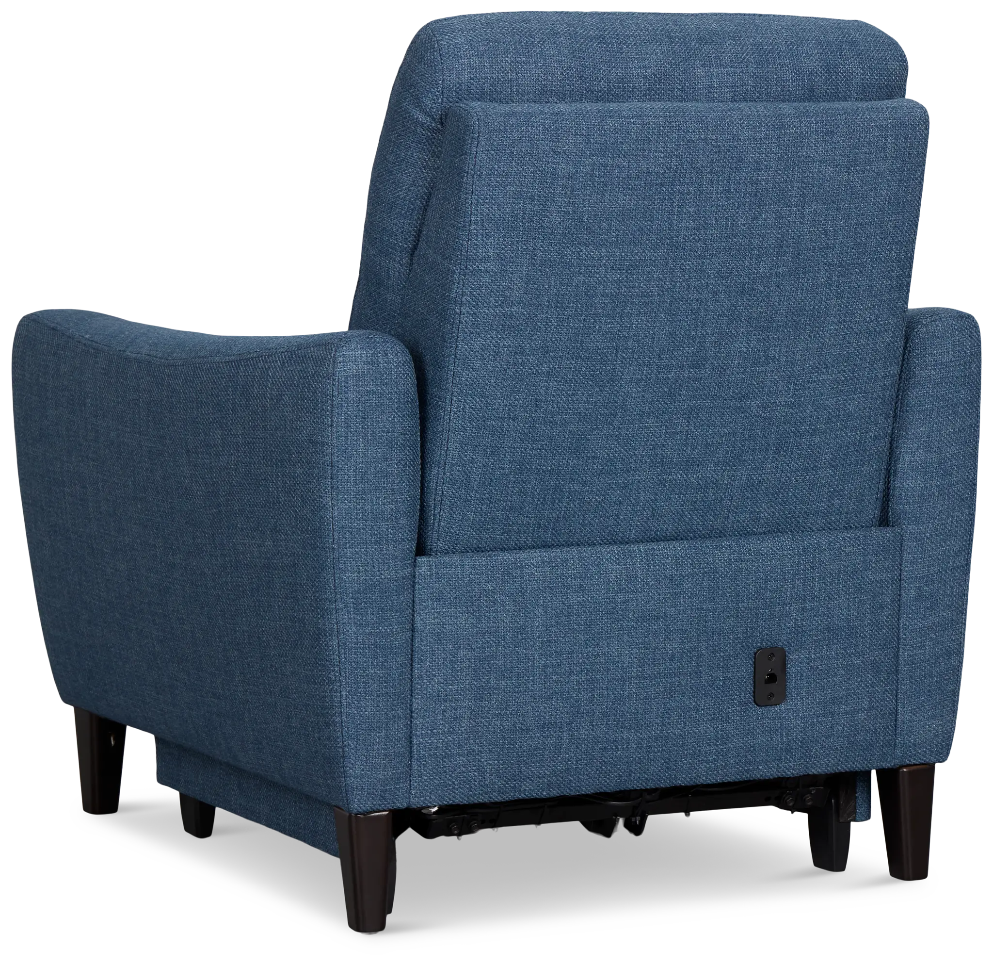 Keaton Blue Fabric Power Recliner With Power Headrest Keaton Blue Fabric Power Recliner With Power Headrest