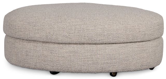 Kaya Gray Castored Cocktail Ottoman