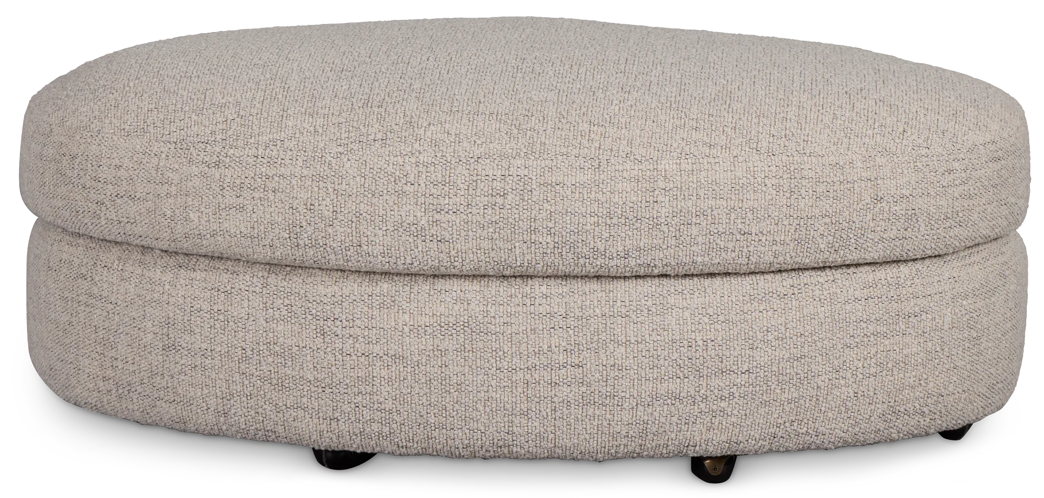Kaya Gray Castored Cocktail Ottoman