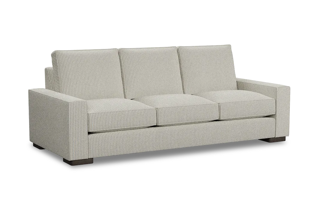 Edgewater Lucy Light Beige 96" Sofa W/ 3 Cushions