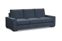 Edgewater Elevation Dark Blue 96" Sofa W/ 3 Cushions