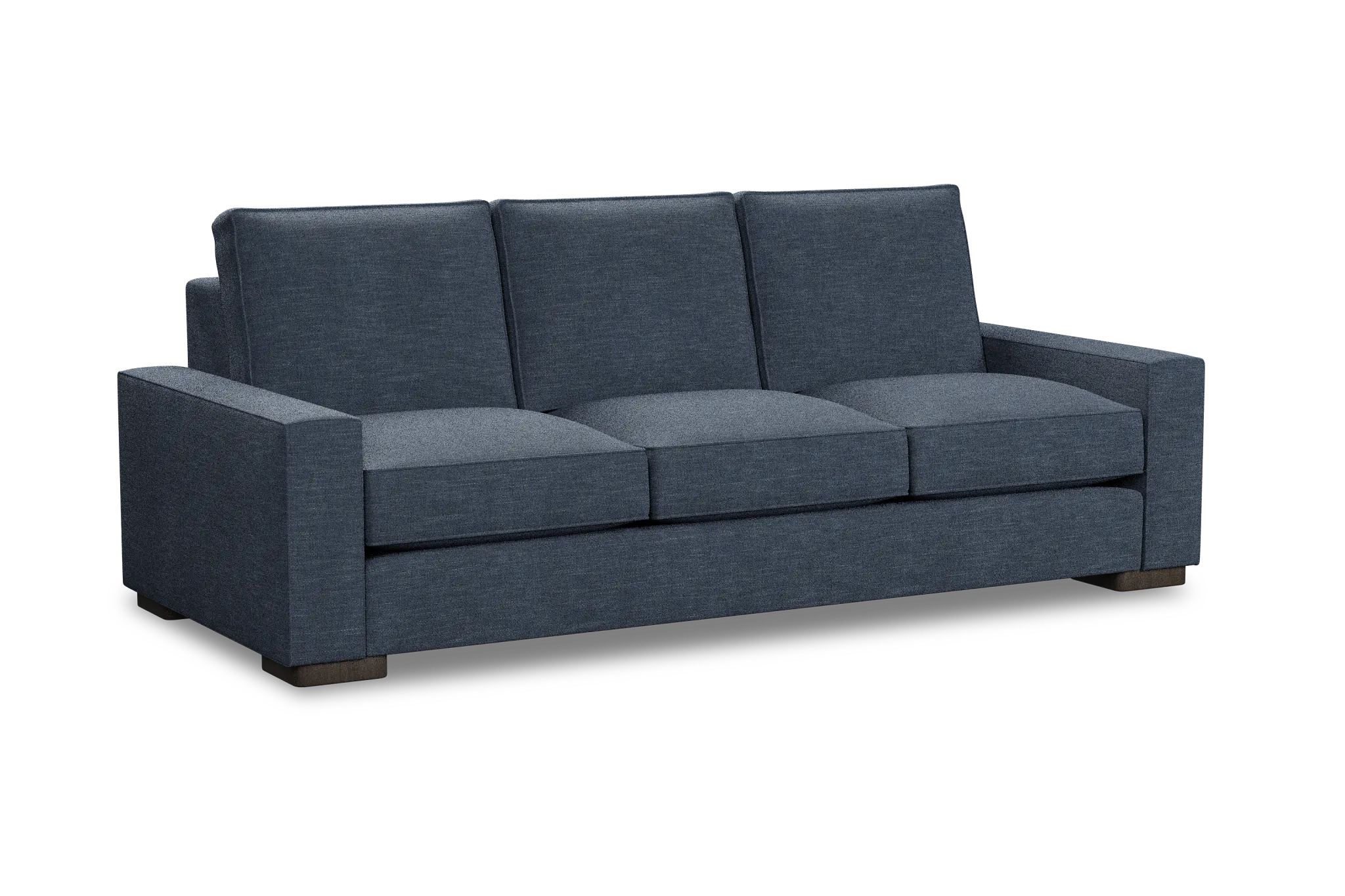 Edgewater Elevation Dark Blue 96" Sofa W/ 3 Cushions