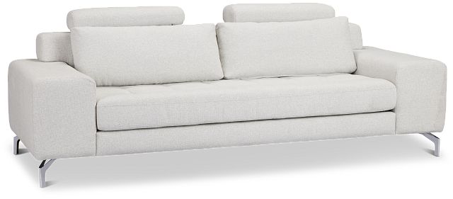 Onyx Light Gray Fabric Sofa