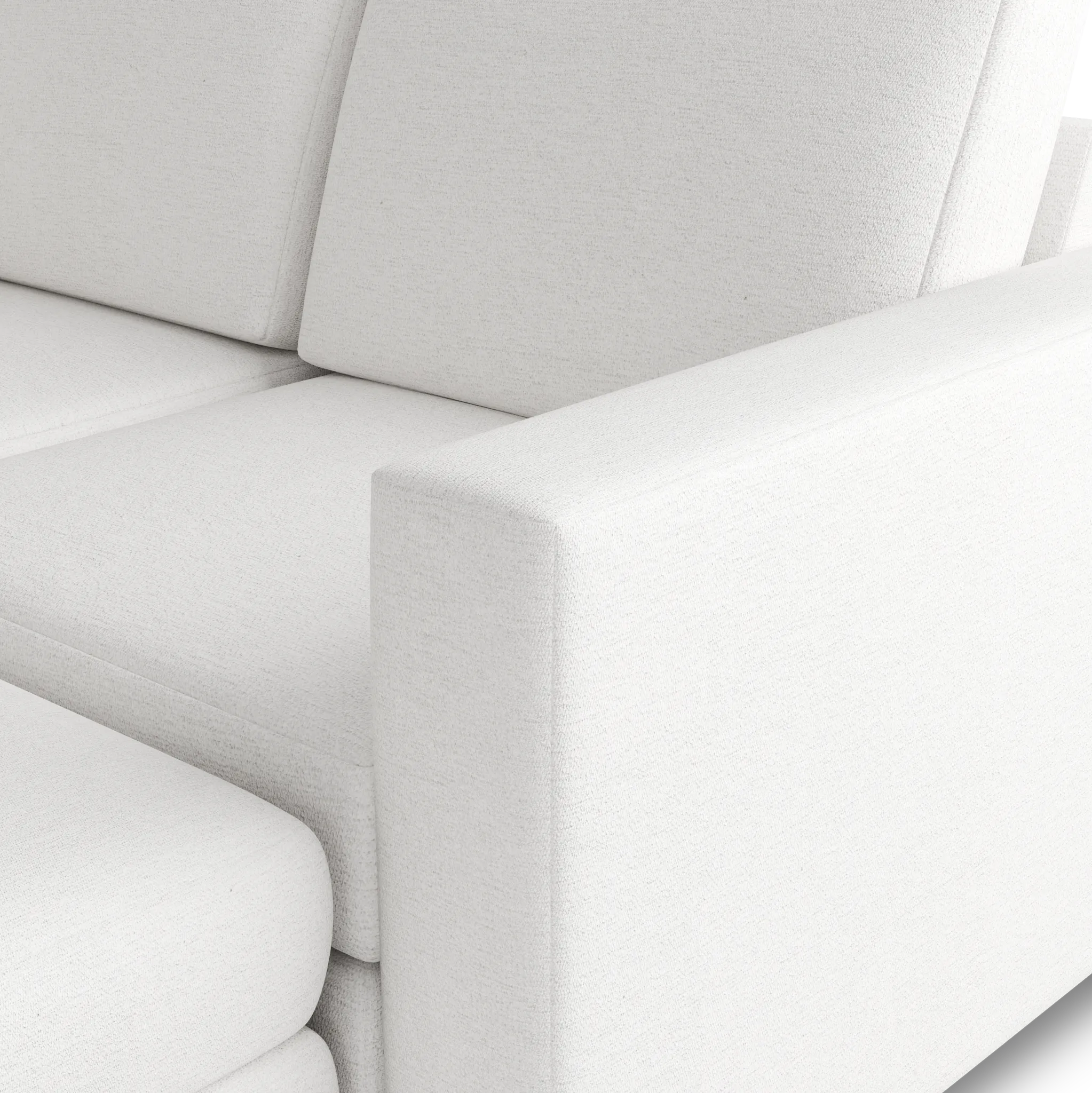 Citymod White Fabric 8-piece Pit Sectional