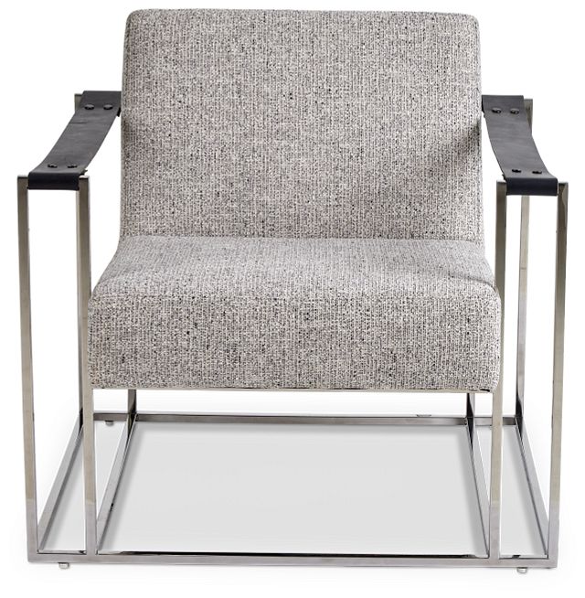 Dekker White Fabric Accent Chair